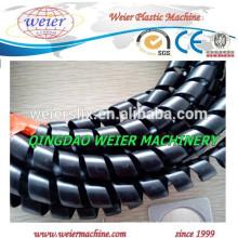 delivery to Italy of PE PP spiral protective pipe machine